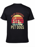 Play Guitars Pet Dogs Graphic Tee