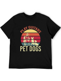 Play Guitars Pet Dogs Graphic Tee