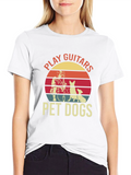 Play Guitars Pet Dogs Graphic Tee