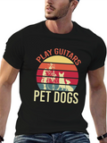 Play Guitars Pet Dogs Graphic Tee