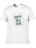 Happy New Year Black Graphic Tee