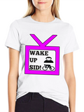 Wake Up Side TV Graphic Tee