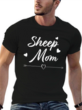 Sheep Mom Graphic T-Shirt