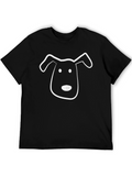 Dog Graphic Tee - Casual Style