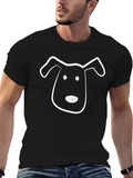 Dog Graphic Tee - Casual Style