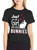 Just a Girl Who Loves Bunnies T-Shirt