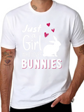 Just a Girl Who Loves Bunnies T-Shirt