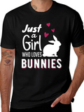Just a Girl Who Loves Bunnies T-Shirt
