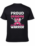 Proud Grandma Breast Cancer Warrior T-Shirt