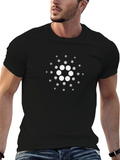 Cardano ADA Crypto Logo T-Shirt - Black