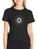 Cardano ADA Crypto Logo T-Shirt - Black