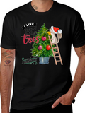 Funny Christmas Tree Squirrel T-Shirt