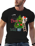 Funny Christmas Tree Squirrel T-Shirt