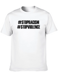 Stop Racism Stop Violence Graphic Tee