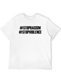 Stop Racism Stop Violence Graphic Tee