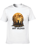 Halloween Cats & Moon T-Shirt