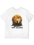Halloween Cats & Moon T-Shirt