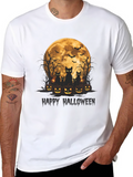 Halloween Cats & Moon T-Shirt