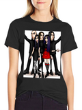 Cartoon Band Black T-Shirt