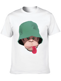 Monkey Bucket Hat T-Shirt - Graphic Tee