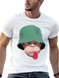 Monkey Bucket Hat T-Shirt - Graphic Tee
