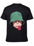 Monkey Bucket Hat T-Shirt - Graphic Tee