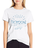 Crazy Trombone Lady T-Shirt - Music Lover Tee