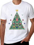 Pixel Art Christmas Tree Graphic Tee