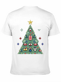 Pixel Art Christmas Tree Graphic Tee