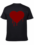 Bleeding Heart Graphic T-Shirt - Black