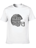 Eat Sleep Tackle Repeat Football Graphic T-Shirt