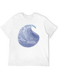 Im Drowning Wave Graphic Black T-Shirt
