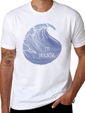 Im Drowning Wave Graphic Black T-Shirt