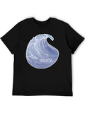 Im Drowning Wave Graphic Black T-Shirt