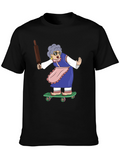 Grandma Skateboarding T-Shirt