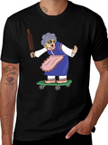 Grandma Skateboarding T-Shirt