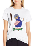Grandma Skateboarding T-Shirt