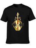 Violin Music T-Shirt - Stylish Musician Tee