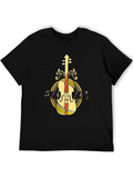 Violin Music T-Shirt - Stylish Musician Tee