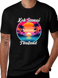 Koh Samui Thailand Retro T-Shirt