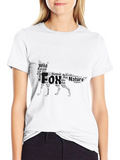 Black Fox Nature Graphic T-Shirt