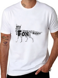 Black Fox Nature Graphic T-Shirt