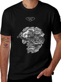 Warrior Print Black T-Shirt