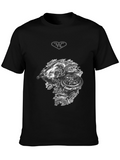 Warrior Print Black T-Shirt