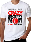 Crazy Archery Mom T-Shirt - Black