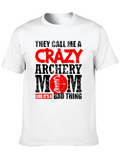 Crazy Archery Mom T-Shirt - Black