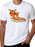 Cute Cartoon Caterpillar Graphic T-Shirt