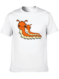 Cute Cartoon Caterpillar Graphic T-Shirt