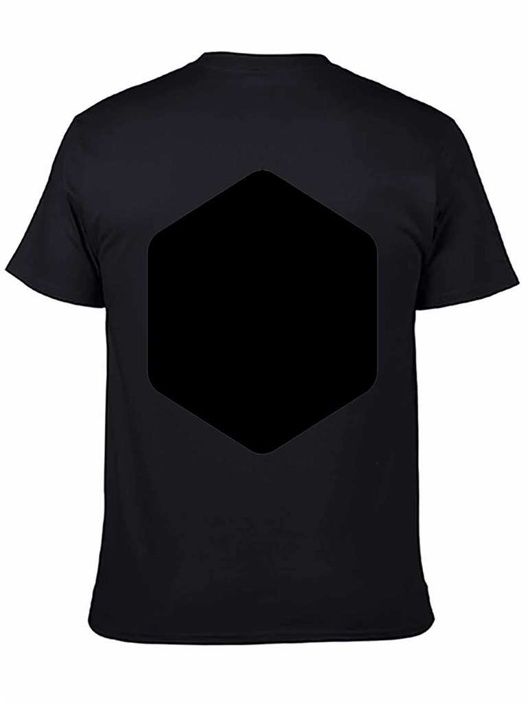 Solid Black Crew Neck T-Shirt