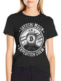 Satoshi Moon Expedition Crew Black T-Shirt